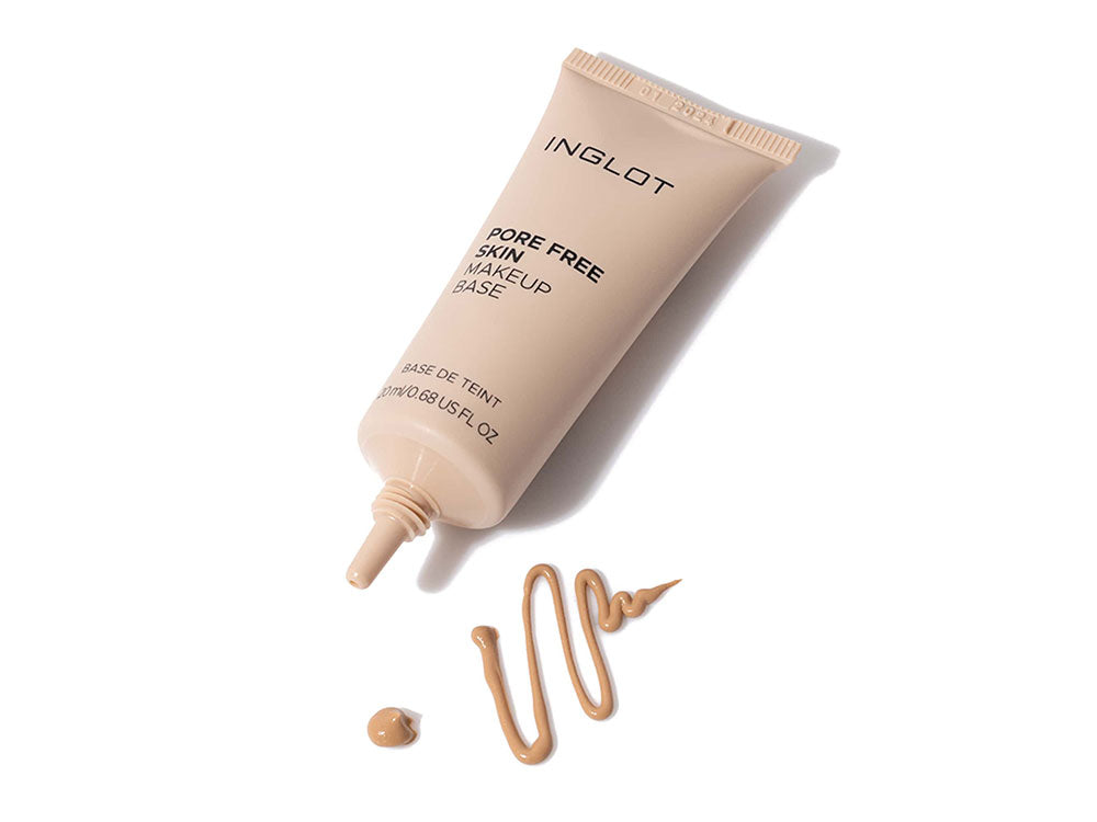 INGLOT Pore Free Skin Makeup Base פריימר עם גוון למראה עור חלק ואחיד