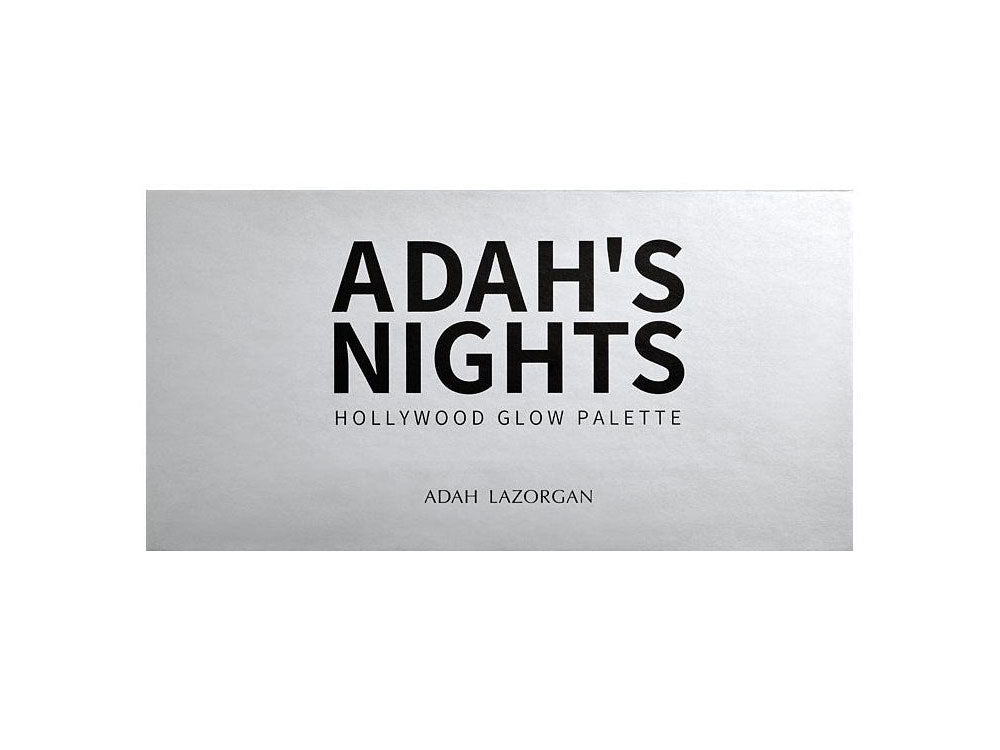 Adah Lazorgan Adah's Nights Palette פלטת הלילות של עדה בגווני הוליווד זוהרים לאיפור מקצועי מבית עדה לזורגן