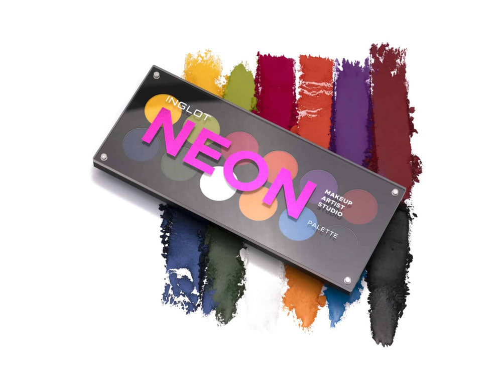 Inglot Makeup Artist Studio Neon Palette פלטת איפור בגווני ניאון לאיפור מקצועי מבית אינגלוט