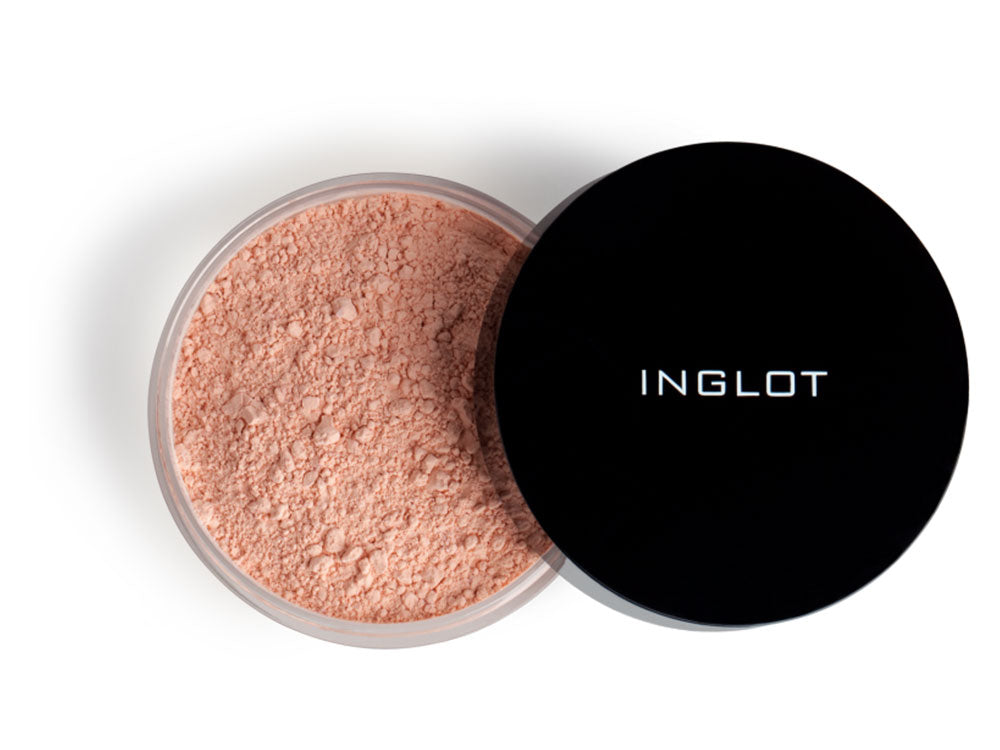 INGLOT HD Illuminizing Powder NF פודרה בתפזורת עם אבקת יהלומים לטשטוש פגמים לאיפור מקצועי מבית אינגלוט