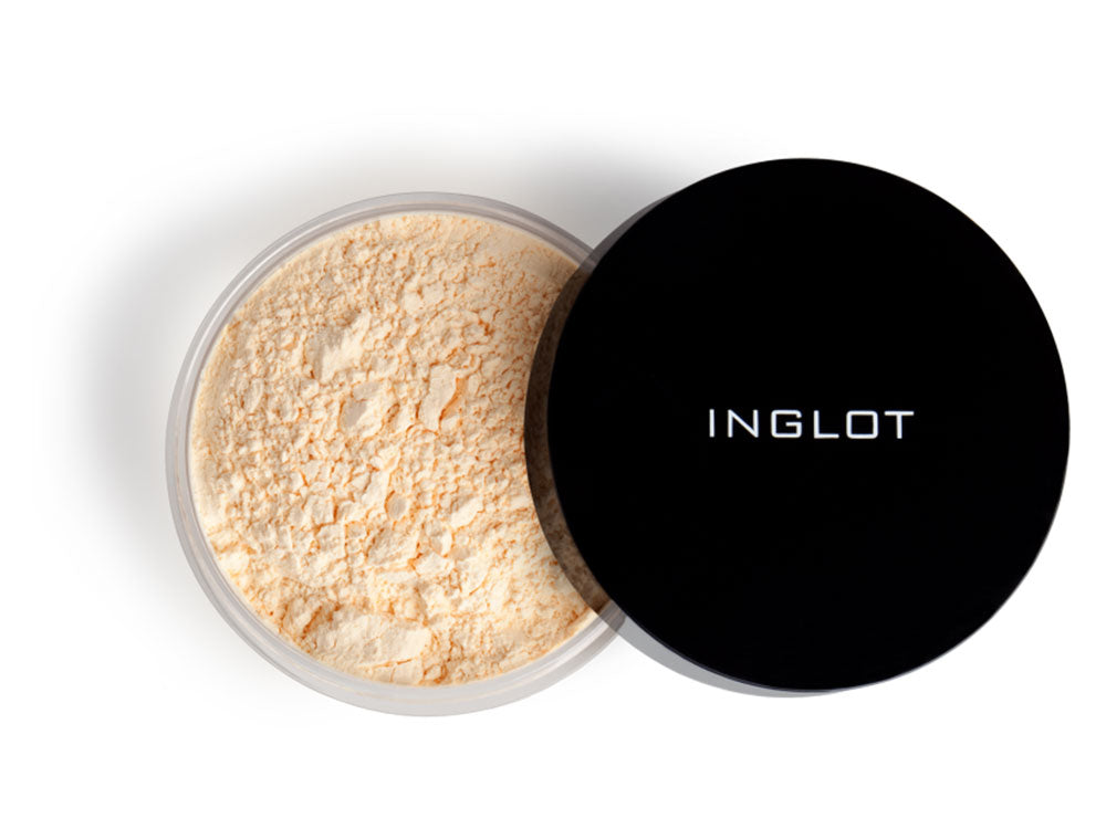 INGLOT HD Illuminizing Powder NF פודרה בתפזורת עם אבקת יהלומים לטשטוש פגמים לאיפור מקצועי מבית אינגלוט